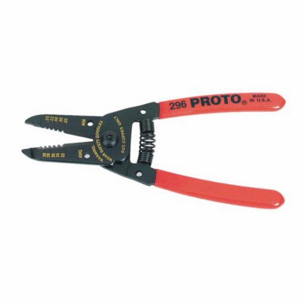 Wire Stripper Plier, 30 to 22 AWG Cable, 6-1/16 in Overall Length, Comfort Grip/Spring Return, Plastisol Handle, Solid/Stranded Cable, Insulated: Yes