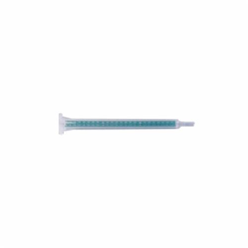 Static Mix Nozzle, Luer/Stepped-Tip Square, Specifications: 24 Elements, 5.3 mm ID x 4.5 in L, 1:1/2:1/4:1 Mix Ratio, For Use With: 50 mL A Style Cartridges