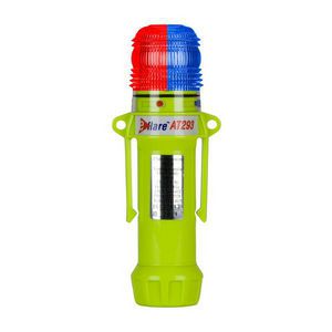 Safety and Emergency Beacon, Dual Flashing, Series: 939-AT293, LED Lamp, Blue/Red, 165 to 185 fpm Flash, <gt/>20 hr Average Life, Specifications Met: ANSI Class 1, NFPA Division 2/Zone 2, PROP65: <lt/>warning message<gt/>, ABS Plastic Housing Materia