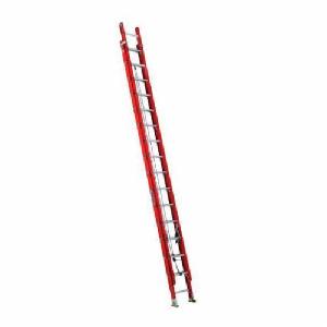 Extension Ladder, D-Rung Type IA, Series: FE3200, 32 ft Overall Length, ANSI Code: A14.5, 300 lb Load, Fiberglass, 29 ft Maximum Working Length, 16 ft Section Length, 12 in Adjustable Increments, 17-11/16 in Base x 16-11/16 in Fly Outside Shoe Base W