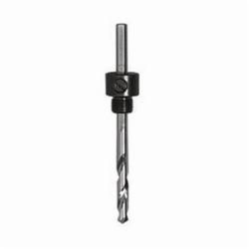 Hole Saw Arbor, Heavy Duty, For Use With: 9/16 to 1-3/16 in Diameter Hole Saws, 1/2-20 Size, 1/4 in Round Shank, Carbon Steel