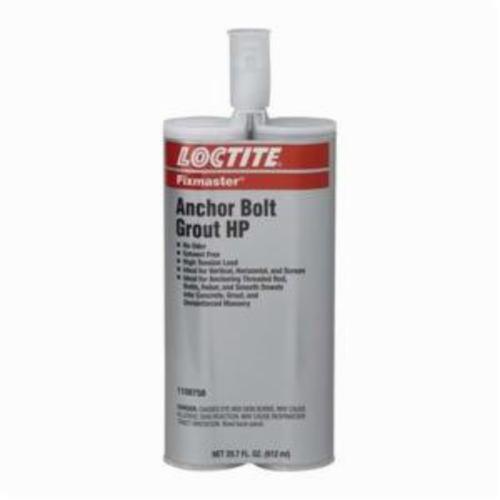 Anchor Bolt Grout, 2-Part High Performance Fast Cure, Dual Cartridge Container, 20.7 oz Container, Epoxy Base, Black/White, 35.6 to 114.8 °F, 5:4 Mixing Ratio, 7.84 g/L VOC, For Use On: Concrete