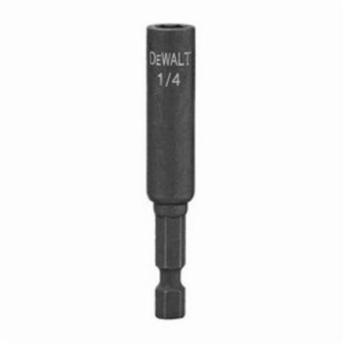 Nut Setter, Magnetic Pivoting, 1/4 in Drive, 1/4 in Shank, Hex Shank, 3-1/2 in Overall Length, Alloy Steel