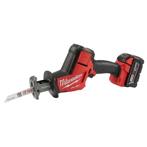 Cordless Reciprocating Saw Kit, 7/8 in Stroke Length, 0 to 3000 spm Strokes per Minute, Straight Cut, 18 VDC, Soft Handle