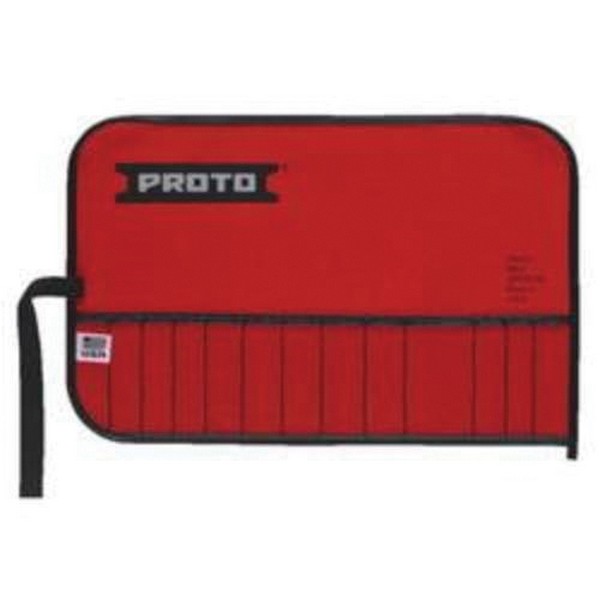 Tool Pouch, For Use With: J3200C Open End Wrench Set, 13 Pocket, Canvas, Red, 12 in L x 3/32 in H