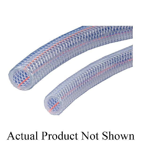 Hose, Series: K3150, 1-1/4 in Nominal, 1.62 in OD, 100 ft Length, 100 PSI Working, 25 to 150 F, PVC, Crystal Clear, Import