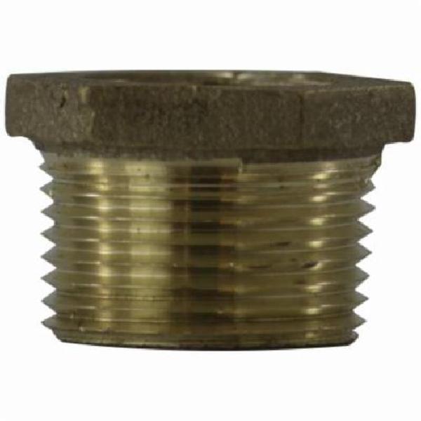 Lead Free Hex Bushing, Imperial, Fitting/Connector Type: Bushing, 1/2 x 1/4 Inch Nominal, Bronze, Import