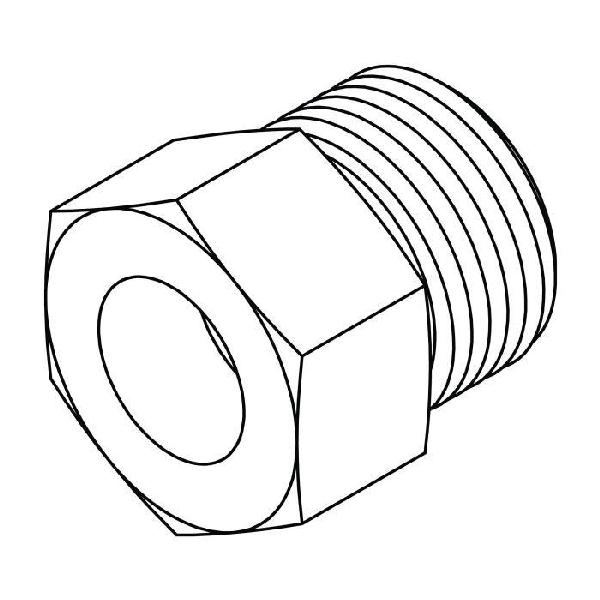Connector, Straight, Series: FF403, 5/8 in x 1-14 Nominal, Braze Port x Male O-Ring Face Seal End Style, Steel, Trivalent Chromate Plated, Silver
