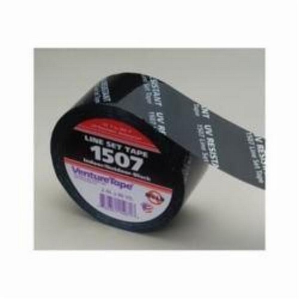 Reflective BOPP Tape, Water-Resistant, Series: 1507, 60 Yard Length, 2 Inch Width, 3 mil Thickness, Black, Acrylic Adhesive, Polypropylene Backing, 34 in-oz Adhesion Strength, 38 in-lb Tensile Strength, -40 to 185 °F