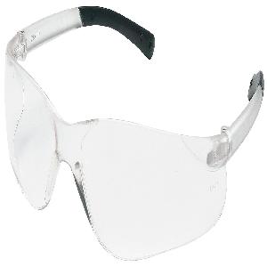 Safety Glasses, Series: BearKat® 1, MAX6® Anti-Fog Lens Coating, Clear Lens, Frameless/Wrap Around Frame, Polycarbonate Lens, 99.9% UV Protection, Hybrid Temple, Specifications Met: ANSI Z87+/Z87.1