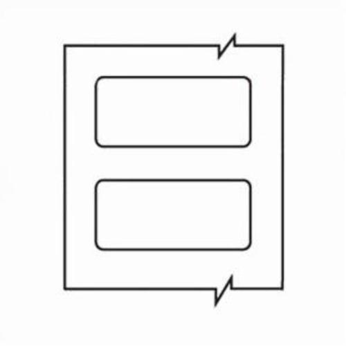 Thermal Transfer Label, Direct Rectangular, 1 in Length, 4 in Width, White Legend/Background, B-813 Paper, For Use With: IP, BBP®81, PR Plus Series Label Printer