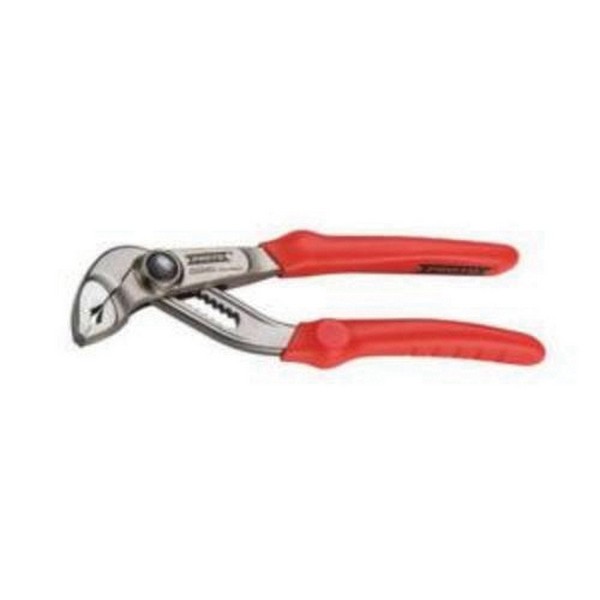 Lock Joint Plier, 12-Position Notches, 2 in Nominal Capacity, V-Shape Jaw, 1-57/64 in L x 55/64 in W x 19/64 in THK Jaw, Steel Jaw, 7-9/32 in Overall Length, Ergonomic Handle, PVC Handle, Varnish