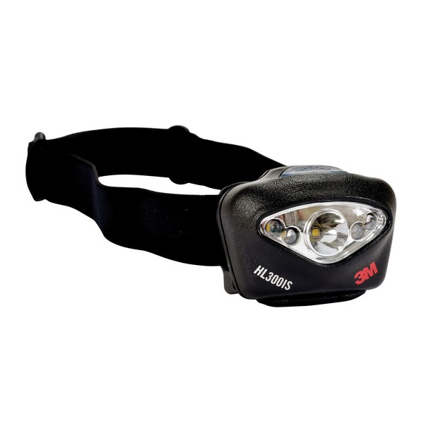 Head Lamp, Intrinsically Safe, For Use With: 3M™ Hard Hats, Specifications: 150 Lumens, IPX-7 Water-Resistant, 5 Modes LED, Black