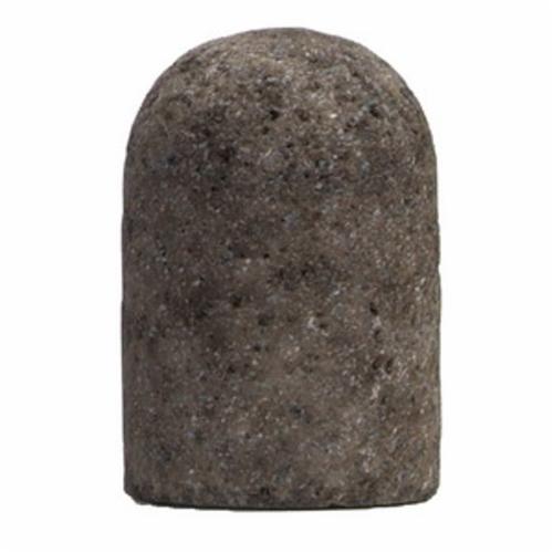 Snagging Plug, Portable, Series: 57A24-R, 2 in Diameter Maximum, 3 in Head Thickness, 24 Grit, Coarse Grade, Resin Bond, Round Tip Shape, Shape Code: T18R, 5/8-11 Thread, 18145 RPM Maximum, Aluminum Oxide Abrasive