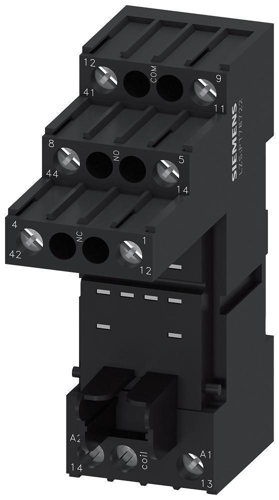 Plug-In Socket, For Use With: PT Series 2 Changeover ContRelay, Snap-On Mount, Logic Isolation Screw Terminal, IP20 Enclosure, 28 mm W x 77 mm D