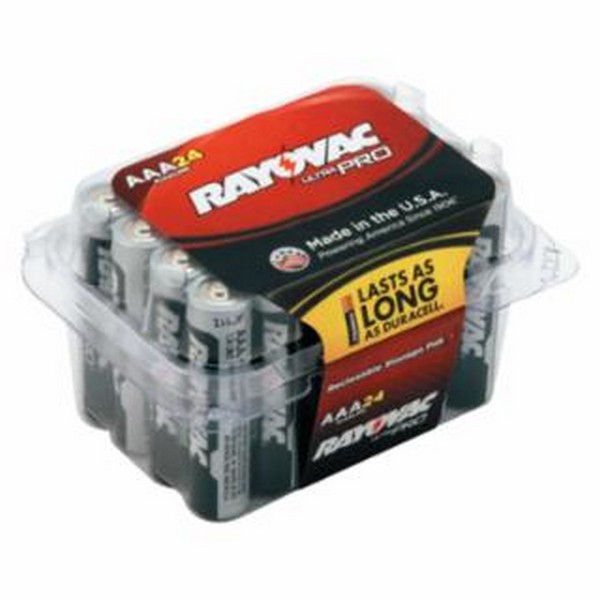 Ultra Pro Alkaline Batteries, AAA Size, 1.5 Volts, Reclosable, 24/Pack