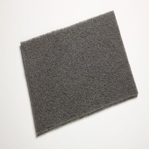 Hand Pad, Ultra Fine, Series: 7448, 9 Inch Length, 6 in Width Diameter, Ultra Fine Grade, Silicon Carbide Abrasive, Gray Pad, Applicable Materials: Aluminum, Cobalt, Fiberglass, Gelcoat, Nickel Alloy, Plastic, Soft Composite, Solid Surface and Stainless Steel