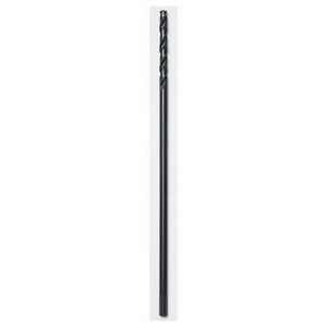 Aircraft Length Drill Bit, 1/2 in Drill - Fraction, 0.5 in Drill - Decimal Inch, 12 in Overall Length, 4-1/2 in Cutting Depth, Parabolic Flute, 4-1/2 in Flute Length, 1/4 in Shank, 3-Flat/Reduced Shank, 135° Point, Split Point, HSS Cutting Edge, H
