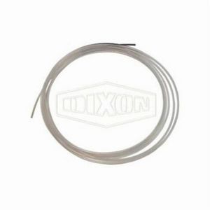 Tubing, 0.42 Inch Inside Diameter, 1/2 Inch Outside Diameter, 25 ft Length, 0.062 Inch Wall Thickness, 160 psi Working, 300 °F, Fluoropolymer, Clear, Domestic