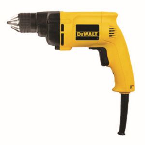 Drill, Heavy Duty, 3/8 in Chuck, Keyless Chuck, 1200 RPM Speed, 120 VAC, 6.7 A, Pistol Grip Handle, Yellow, Trigger Switch Control