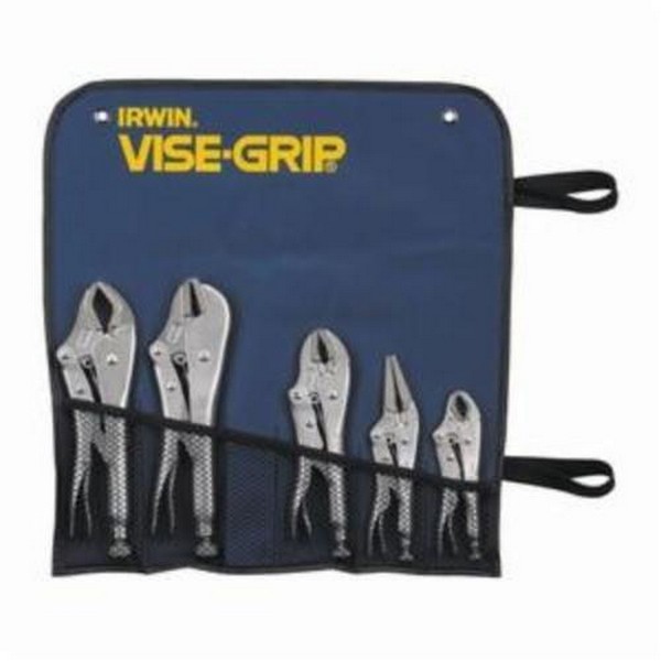 Plier Set, Locking Pliers, 5 Piece, Alloy Steel