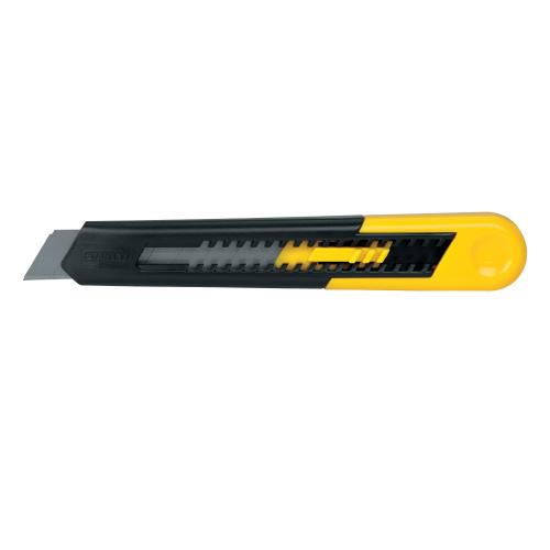 Utility Knife, Light Duty, 4-1/4 in Blade Length, 18 mm Blade Width, Snap-Off Blade, High Carbon Steel Blade, 1 Number of Blade Included, 6-1/2 in L Handle, 8 Points