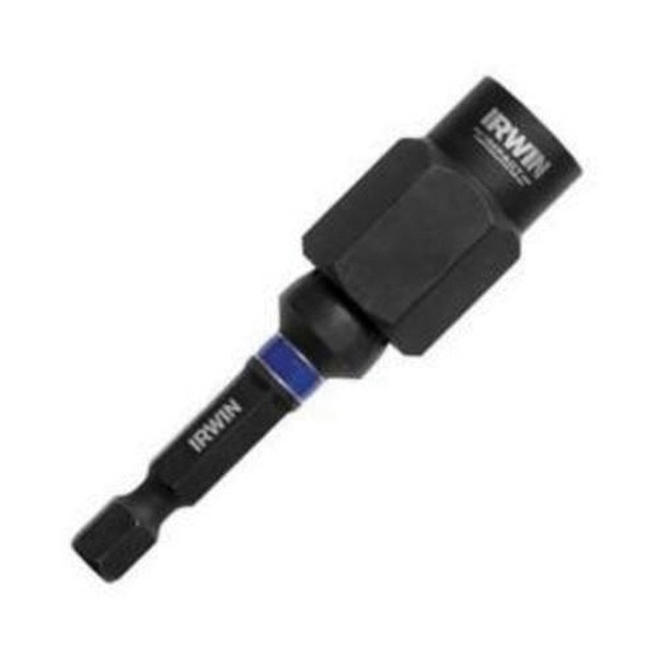 Bolt Extractor, Reverse Spiral Flute, Series: Impact Performance™, Measurement System: Imperial, Square Drive, 5/8 in Diameter Large End, 39/64 in Small End Diameter, 1-3/4 in Overall Length, 3/8 in Extractor, Carbon Steel, Black Oxide