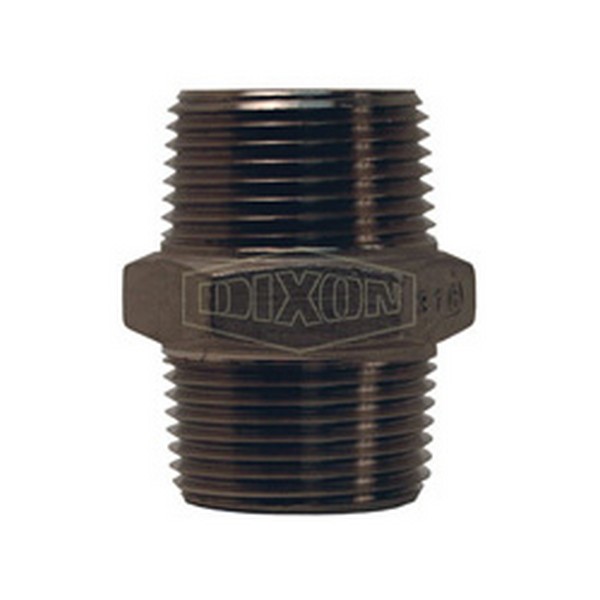 Straight Nipple, Hex, Fitting/Connector Type: Nipple, 2 Inch Nominal, MNPT, 316 Stainless Steel