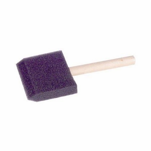 Foam Applicator Brush, 1 in Brush, Foam Brush, Wood Handle, Latex Paints, Oil Base Paints, Shellac, Varnishes and Water Base Paints Paint