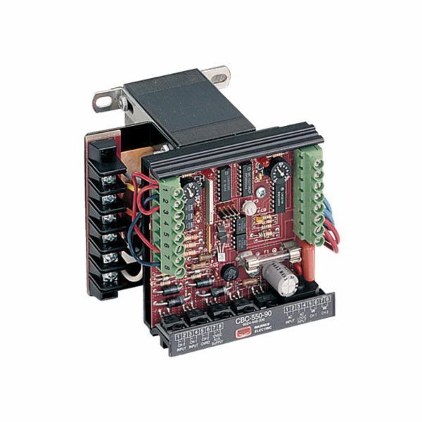 Adjustable Torque Controller, Panel Mounted, Series: CBC-550, 120/220/240/380/480 VAC Input, 0 to 24 VDC Output, 2 Channels, For Use With: 24 or 90 VDC Clutches/Brakes, 4 A Output Current, 12 VDC 250 mA Auxiliary Supply, 5 A/250 V Circuit Protection,