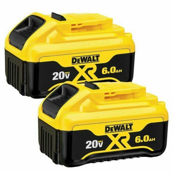 Battery Pack, Premium Slide-On, Kit, Lithium-Ion Battery, 6 Ah Battery, 20 VAC Charge, 1 hr Charging, For Use With: 20 V Tools
