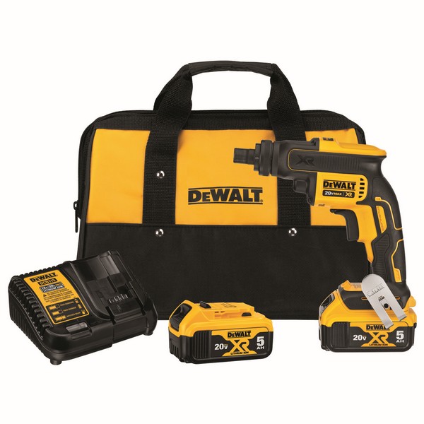 Screwgun, Cordless, 1/4 in Chuck, 20 VDC, 2000 RPM No-Load, Lithium-Ion Battery, 5 Ah Battery, Battery Included: Yes, Pistol Grip Handle, Clutch Control