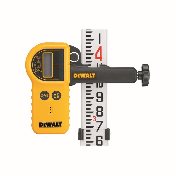 Digital Laser Detector, For Use With: All Rotary Lasers, Specifications: +/- 1/8 in Accuracy, Plastic, Black/Yellow