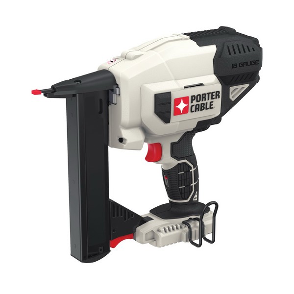 Cordless Stapler, Bare Tool, 1/4 in, 1/2 to 1-1/2 in Staple Length, 18 ga, 100 Staples, 20 VDC, Narrow Crown Staples For Fastener Type, Lithium-Ion Battery Type, Plastic Housing, Black/Gray/Red, Sequential Firing Control, 12-1/4 in Overall Length, 10