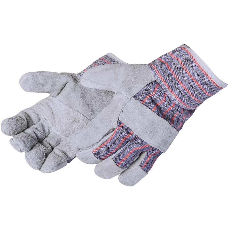 Glove, Full Feature, Series: 3270SP, Leather Palm, Blue/Gray/Red, Gunn Cut Style, Cotton Lining, 2-1/2 in Length