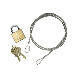 Anchoring Cable Kit, For Use With: Smoker's Cigarette Butt Receptacle, Steel, Galvanized, Silver, 36 in L Dimensions