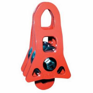 Pulley, Standard/Prusik Minding Single, 4 in Length, Aluminum, Yellow, For Use With: Rescue System