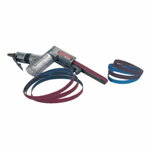 Coated Abrasive Belt, Narrow, Series: R821P, 60 in Belt Length, 2-1/2 in Belt Width, 40 Grit, Extra Coarse Grade, Zirconia Alumina Abrasive, Cotton Backing, Closed Coat, Blue, Applicable Materials: Glass, Ceramic and Non-Ferrous Metals, Y-Weight Backing Weight, Dry Operation