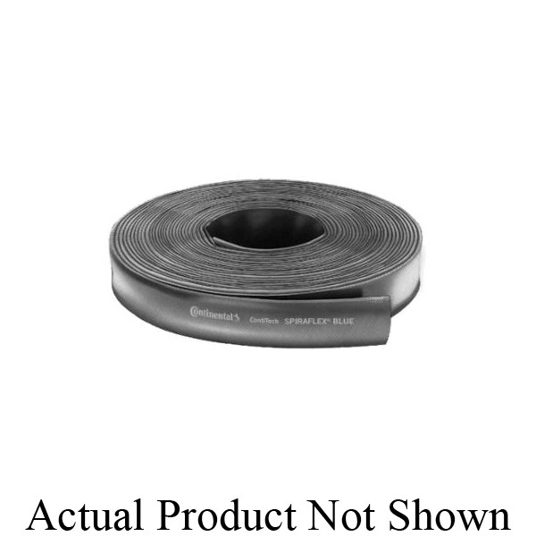 Water Discharge Hose, Extra Light Duty, 3 in Nominal, 3.2 in OD, 300 ft Length, 55 psi Working, -10 to 150 deg F, PVC Compound Tube/Cover, Blue, Domestic
