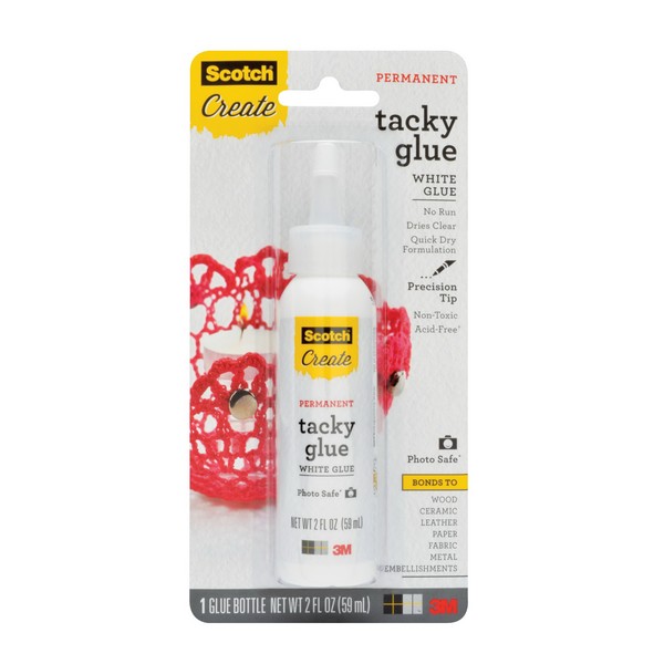 Tacky Glue, 2 fl-oz Container, 5 min Drying
