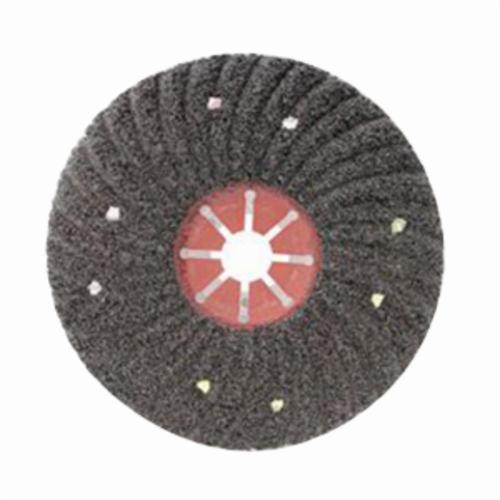 Coated Abrasive Disc, Domed Semi-Flex, 7 Inch Diameter, 7/8 Inch, 16/Coarse, Silicon Carbide Abrasive, Fiber Backing, Soft Bond, Type 29 Attachment, Applicable Materials: Fiberglass, Quartz, Terrazzo, Concrete, Marble, Enamels/Porcelain, China Clay,
