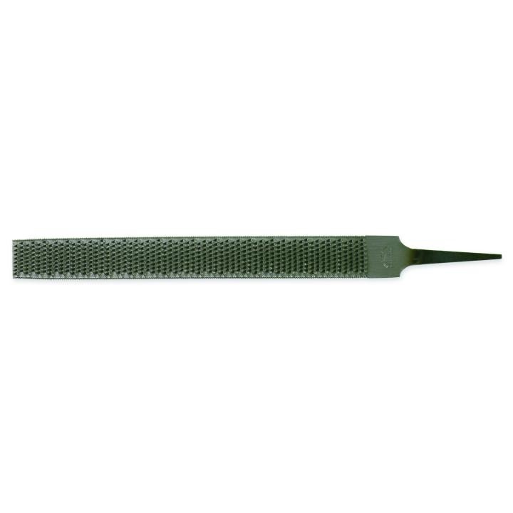 Cabinet Rasp, Medium, Single/Second Cut, Coarseness of Cut: American Pattern, 12 in Length, Half-Round Shape, Tang Handle