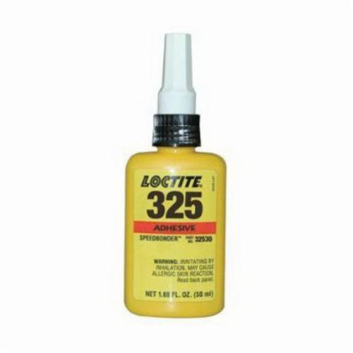 Structural Adhesive, 1-Part High Temperature, Series: 325™ Speedbonder™, Bottle Container, 50 mL Container, Amber, 350 deg F Operating/46.4 to 82.4 deg F Storage, 20.85 g/L VOC, For Use On: Ceramic and Metal