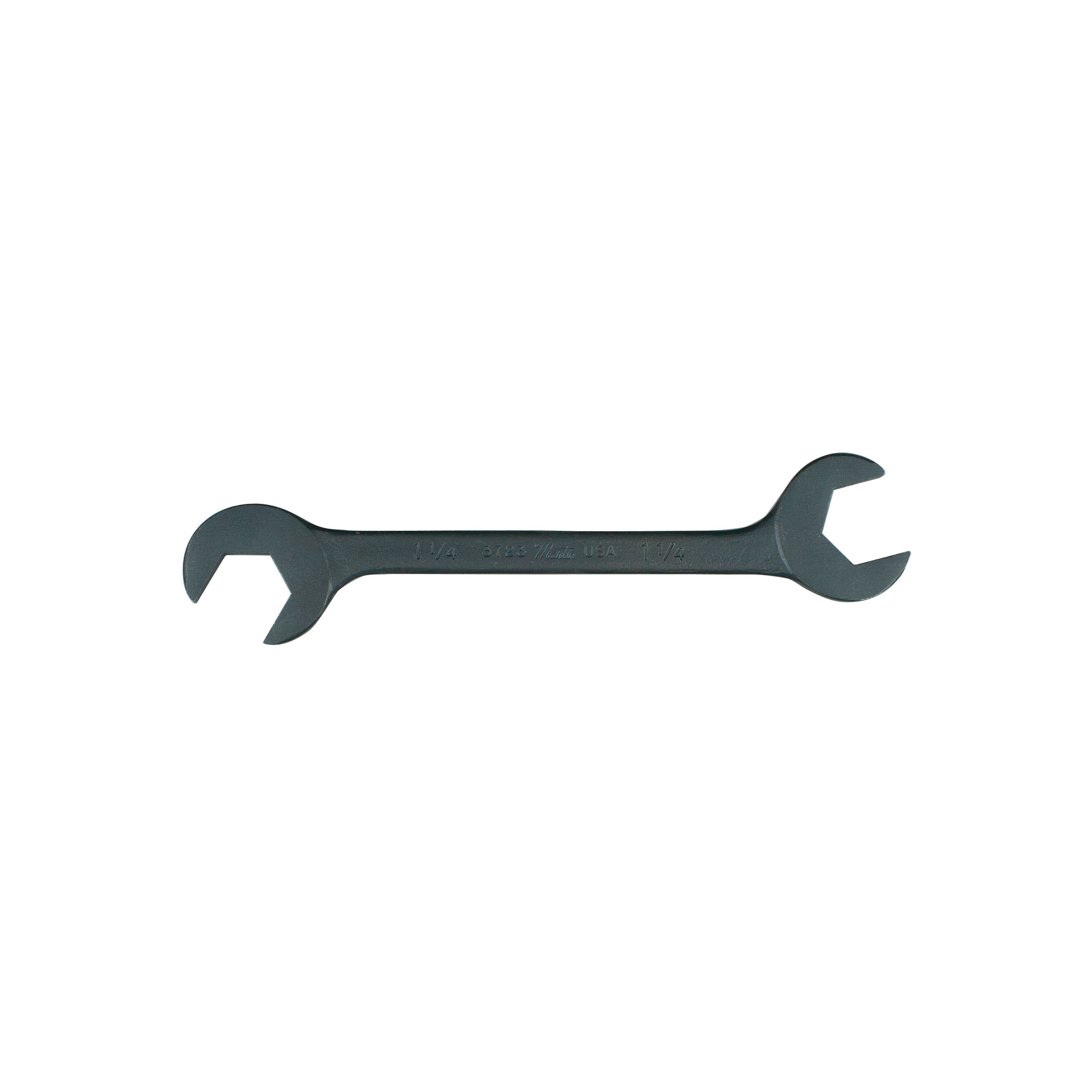 Angled Opening Hydraulic Wrench, Double Headed, Measurement System: SAE, 1-13/16 Inch Wrench Opening, 17.8 Inch Overall Length, 3.6 Inch Open End Width, 1/2 Inch Open End Thickness, 15 and 60° Head, Forged Alloy Steel, Industrial Black