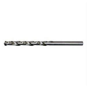 Aircraft Extension Drill, #44 Drill - Wire, 0.086 in Drill - Decimal Inch, 6 in Overall Length, 1-1/8 in Cutting Depth, Spiral Flute, 1-1/8 in Flute Length, 0.086 in Shank, Straight Shank, 135° Point, Split Point, HSS, Uncoated