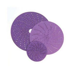 Abrasive Disc, Clean Sanding Hook and Loop, Series: 737U, 3 Inch Diameter Disc, 240+ Grit, Ceramic Abrasive, Paper Backing, C-Weight Backing Weight