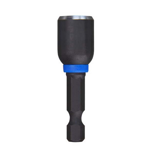 Nut Driver, Magnetic, 3/8 in Drive, 1/4 in Shank, Hex Shank, 1-7/8 in Overall Length, Proprietary Steel