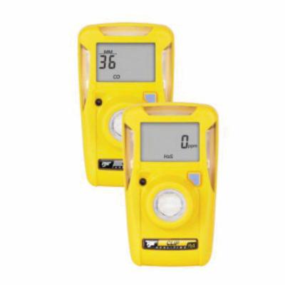 Single Gas Detector, BW Clip, Hydrogen Sulfide (H2S) Gas, 0 to 100 ppm Detection, Alarm: 95 dB Visual/Vibrating/Audible, LCD Display, 1 ppm Resolution, -40 to 50 °C Operating, Li-Ion Battery, IP66/IP67 Enclosure, Plastic Housing Material, 3.4 in H x 2 in W x 1.6 in D Dimensions