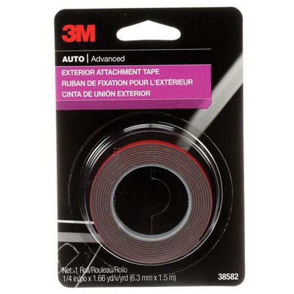 Exterior Attachment Tape, 5 ft Length, 1/4 Inch Width