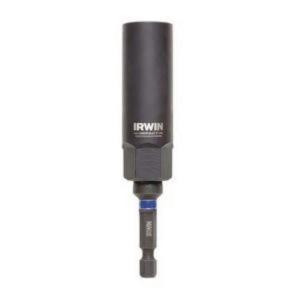 Bolt Extractor, Deep Well, Series: Impact Performance™, Measurement System: Imperial, Square Drive, 7/8 in Diameter Large End, 13/16 in Small End Diameter, 2-1/2 in Overall Length, 9/16 in Extractor, Carbon Steel, Black Oxide